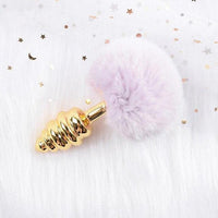 Plug Anal Pompon Bunny (4 Couleurs | Or Torsadé)