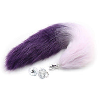 Plug Anal Queue de Renard Amovible Violet
