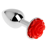 Plug Anal Fleur Rouge (Métal)