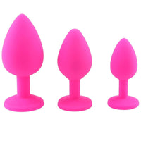 3 plug anal bijou rose
