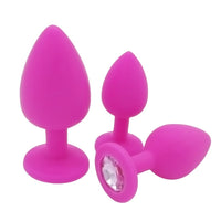 Plug Anal Silicone (Kit de 3 | Bijoux Clair)