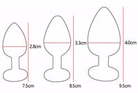 Plug Anal Silicone (Kit de 3 | Bijoux Variés)