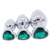Coffret Plug Anal Coeur Vert
