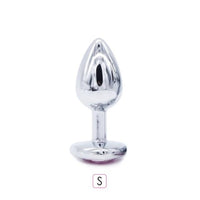 Plug Anal Coeur Rose Fushia (Tailles S-M-L + Vibro)
