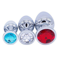 3 x plug anal avec diamant