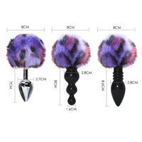 Plug Anal Pompon Félidé (Tige Circulaire)