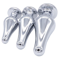 Plug Anal Bijou Bleu Claire (Coffret 3 Bijoux | Anneau Progressif)