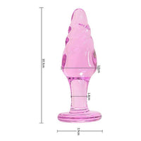Plug Anal en Verre Torsade