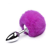 plug anal pompon violet sucré