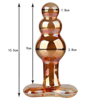 Taille Plug Anal Verre 3 Boules