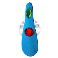 Plug Anal Bijoux Rouge-Vert (Ancre Bleu)