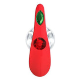 Plug Anal Bijoux Rouge-Vert (Ancre Rouge)