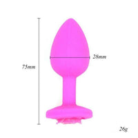 Plug Anal Fleur Rouge (Silicone | Rouge)