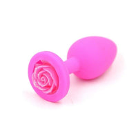 Plug Anal Silicone Rose Fleur Rose