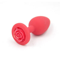 Plug Anal Silicone Rouge Fleur Rouge